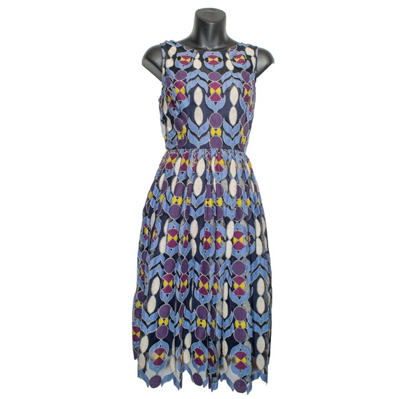 Anthropologie Maeve Lace Chelan Multicolour Dress - Picture 1 of 6